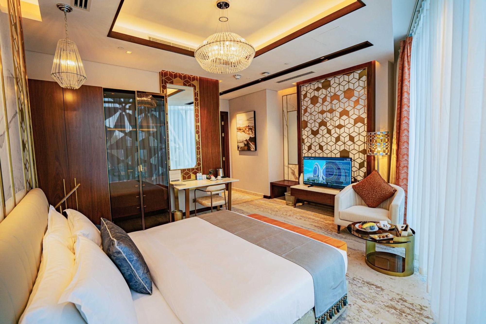 Velero Hotel Doha Lusail Zewnętrze zdjęcie A bedroom at the hotel